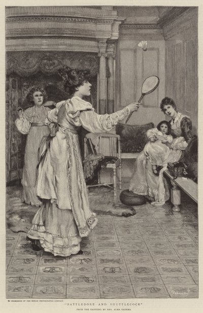 Battledore y Shuttlecock de Lawrence Alma Tadema